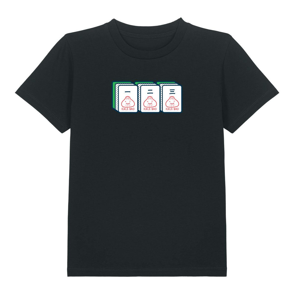 Mahjong 一 二 三- Short Sleeved Kids Organic T