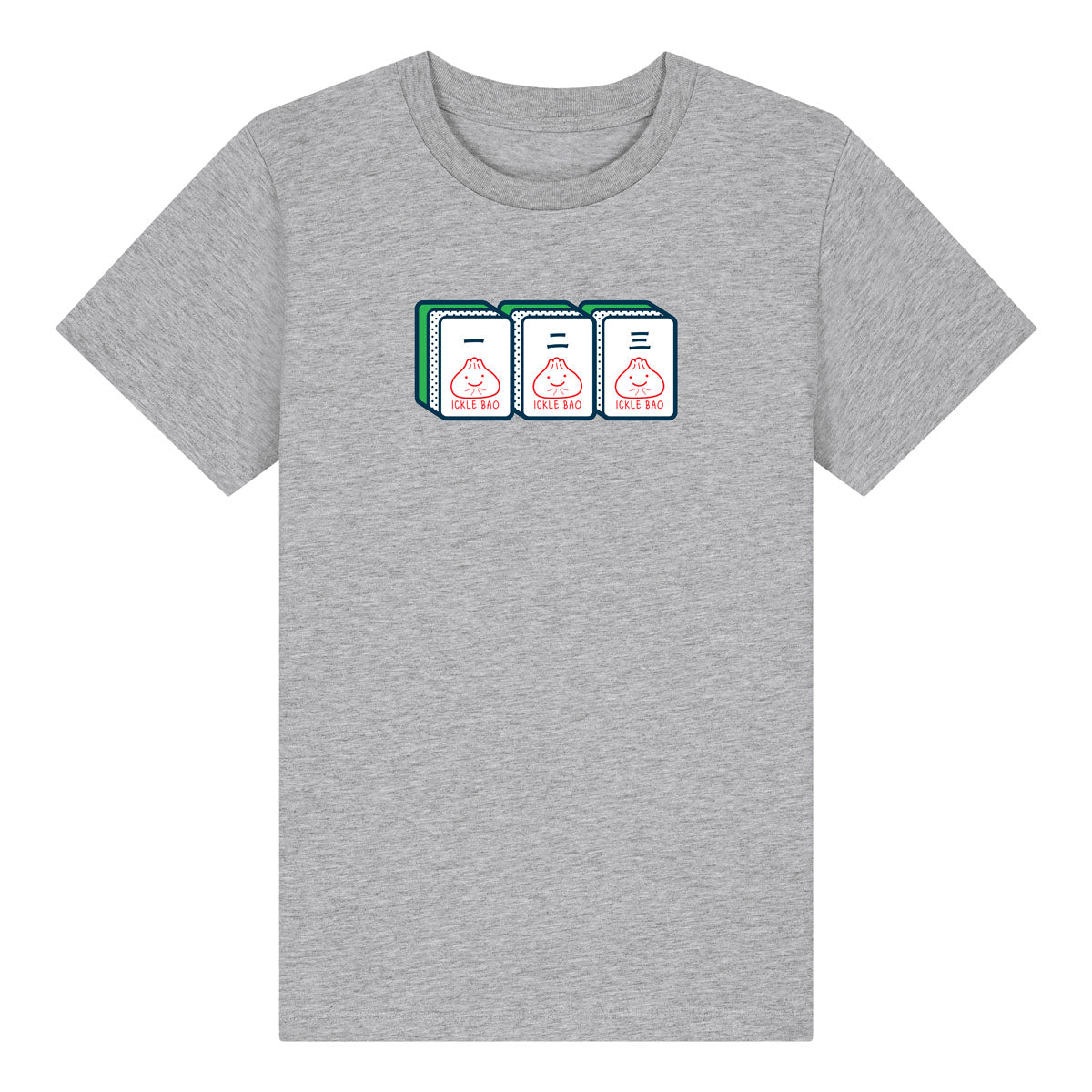 Mahjong 一 二 三- Short Sleeved Kids Organic T