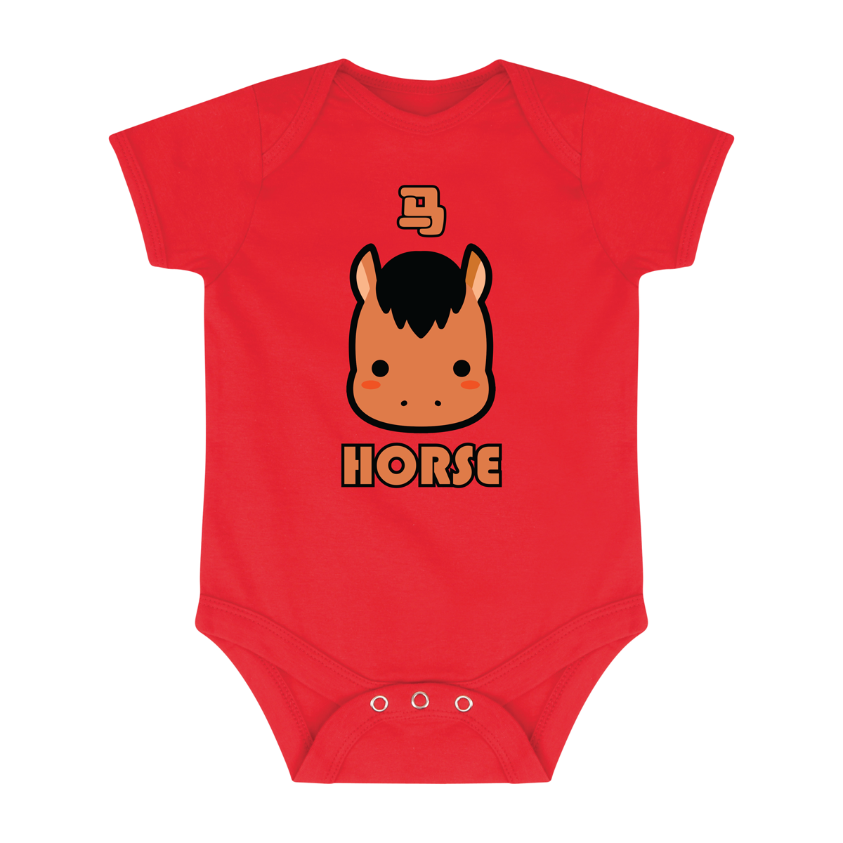 Cute Chinese Zodiac Animal Organic Personalised Bodysuit - Choose from 12 options