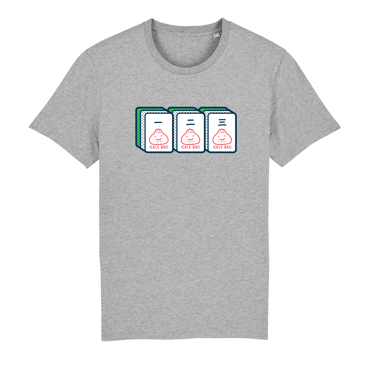 Mahjong 一 二 三- Short Sleeved Adult Organic T (Unisex)