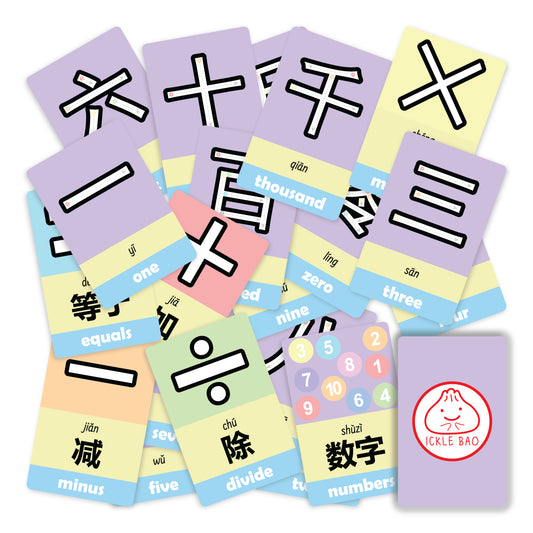 Mandarin/Pinyin Toddler Flashcards - Numbers