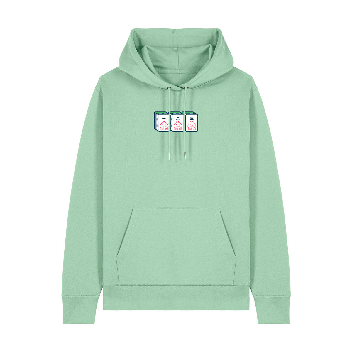 Mahjong 一 二 三 - Long Sleeved Adult Organic Hoody (Unisex)