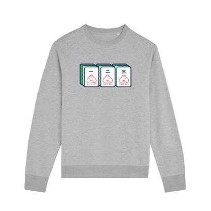 Mahjong 一 二 三 - Long Sleeved Adult Organic+Recycled Sweat (Unisex)