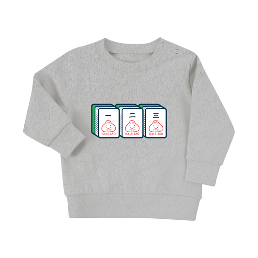 Mahjong 一 二 三 - Baby and Kids Long Sleeve Sustainable Sweater