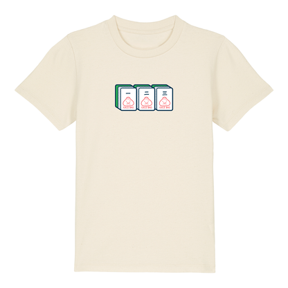 Mahjong 一 二 三- Short Sleeved Kids Organic T