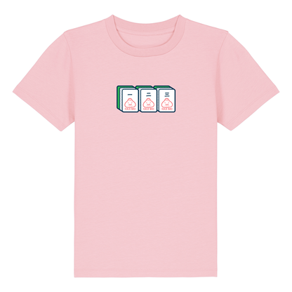 Mahjong 一 二 三- Short Sleeved Kids Organic T